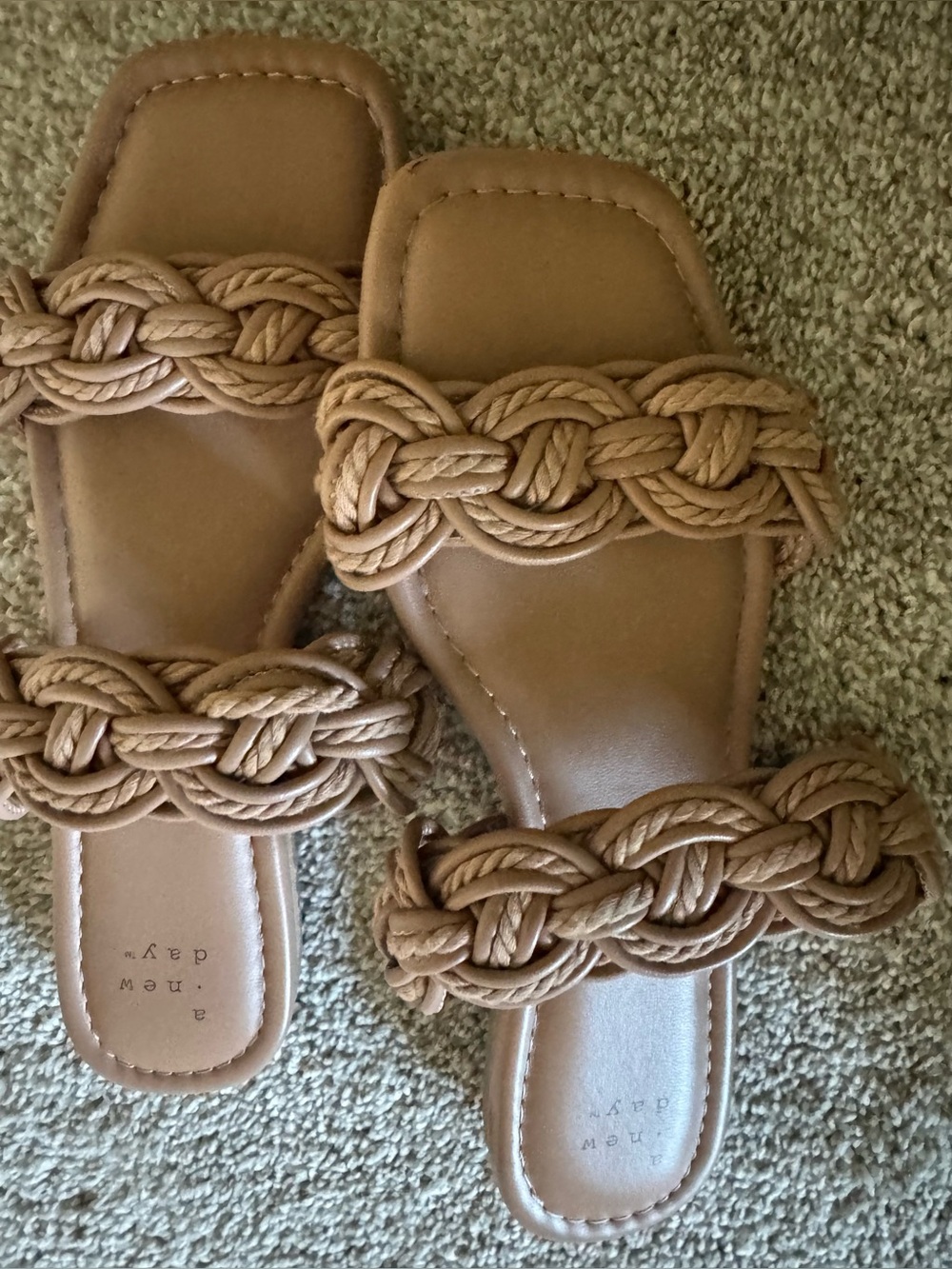 a new day Braided Strap Sandals in Brown